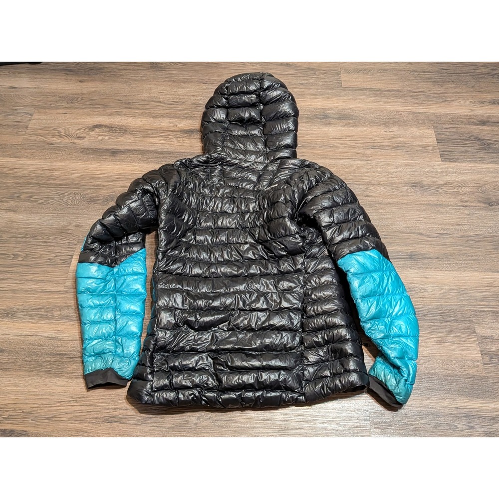The North Face Summit Series 800 Fill Down Puffer Jacket Womens L Black Blue - Picture 9 of 9